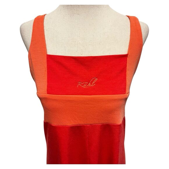 Kuhl Aerosoft Prima Tank Dress Coral/Orange Size Medium Outdoor UPF 30 Logo - Picture 6 of 8